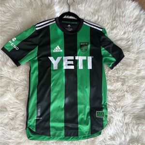 Austin FC Adidas MLS Green and Black Soccer Jersey OG small